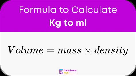 convert to mega|convert kg to ml formula.